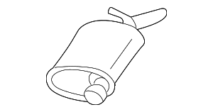 25695103 - : Part# 25695103 Muffler for Buick: LeSabre Image