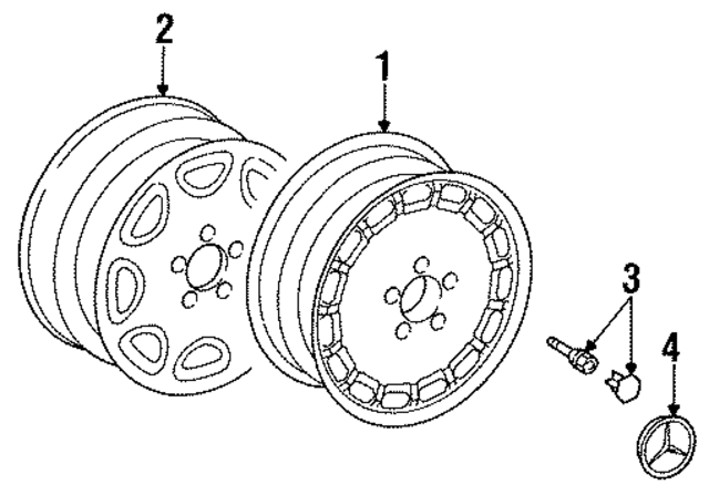 66470014 - Suspension: Wheel for Mercedes-Benz Image