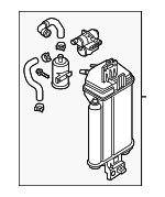 3QF201797D - Emission System: Vapor Canister for Volkswagen: Atlas, Atlas Cross Sport, Tiguan Image