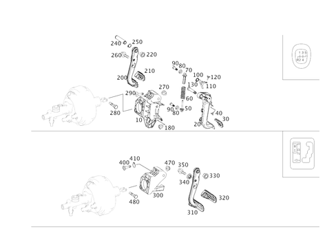 Pedal Assembly with Bearing for 2020 Mercedes-Benz SLC300 #0