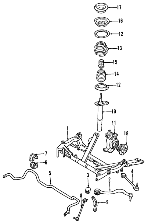 Suspension Components for 1999 BMW 528i #1