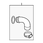 7P0145708A - Cooling System: Upper Hose for Volkswagen Image
