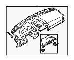 958857003C6J0 - Body: Instrument Panel for Porsche: Cayenne Image