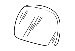 1C3Z17K707CA - Body: Mirror Glass for Ford: Excursion Image