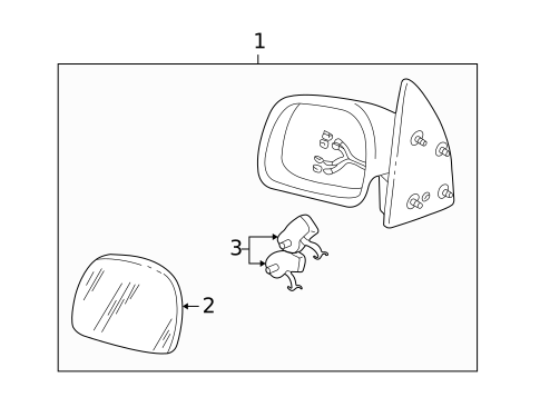 Outside Mirrors for 2004 Ford Excursion #1