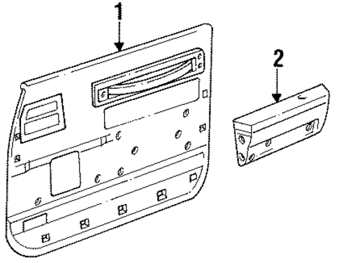 Interior Trim - Door for 1985 Chrysler LeBaron #0