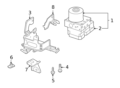 ABS Components for 2008 Saturn Astra #0