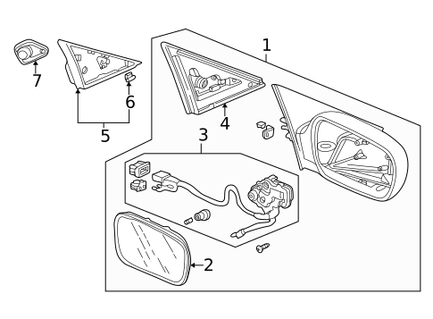 Outside Mirrors for 2003 Acura CL #0