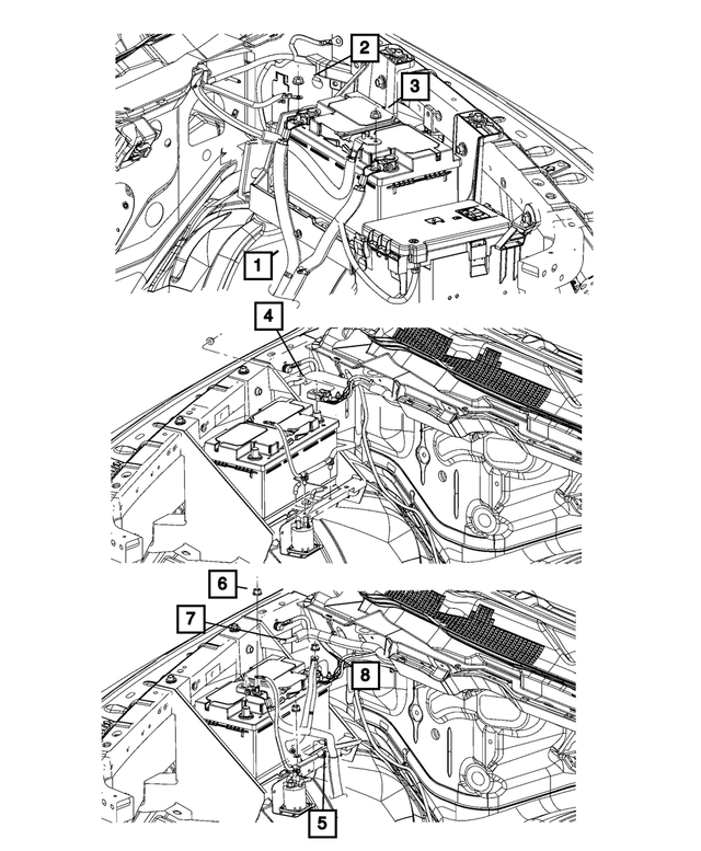 68072705AA - Electrical: Battery Wiring for Mopar Image