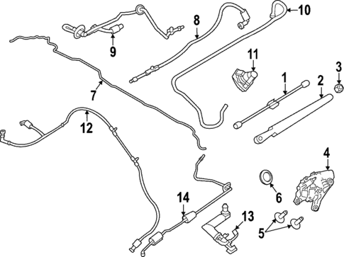 Wiper & Washer Components for 2024 Lincoln Aviator #0