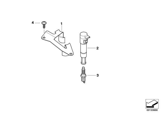 12137679956 - : Bracket, Ignition Coil for BMW-Motorrad Image
