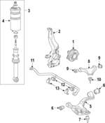 LR018172 - : 2010-2013 Land Rover Range Rover Sport - Air Spring for Land Rover: Range Rover Sport Image