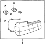 63211379497 - Electrical: Tail Lamp Assembly for BMW Image