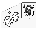 88300N9010KWE - : Seat Back Assembly for Hyundai: Tucson Image