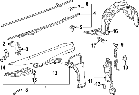 Fender & Components for 2024 Lexus RZ300e #0