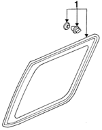 73510SV5A00 - Body: Glass for Honda: Accord Image