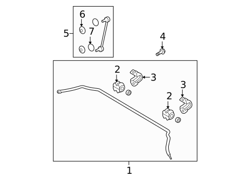 Stabilizer Bar & Components for 2012 Hyundai Elantra #0