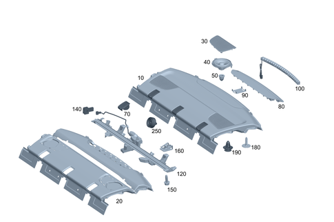 Rear Shelf/Rear Window Roller Blind for 2026 Mercedes-Benz C63 AMG S E Performance #0