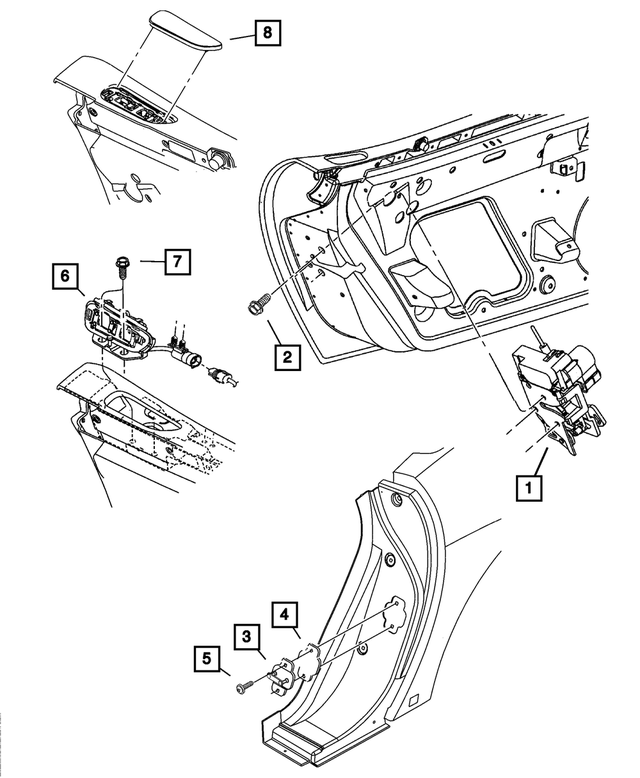 6501373 - Doors and Related Parts: Hex Head Screw And Washer for Mopar Image