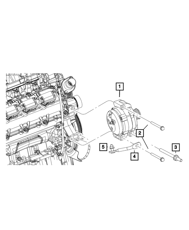 6509490AA - Electrical: Alternator Stud for Mopar Image