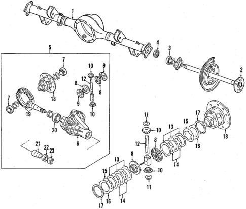 Rear Axle for 1989 Isuzu Impulse #0