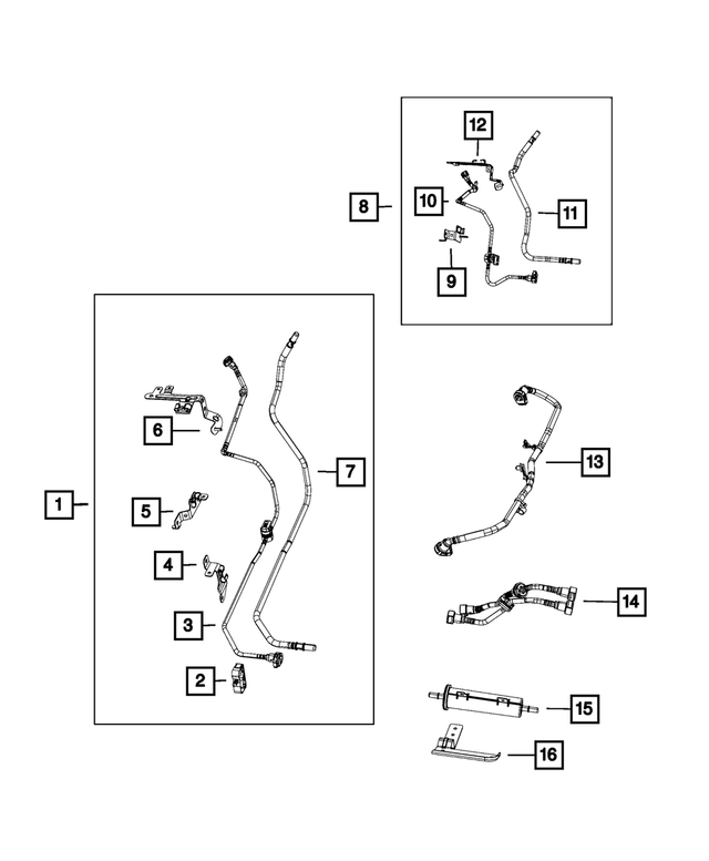 52030227AC - Emission Controls: Fuel Line Bundle for Mopar Image