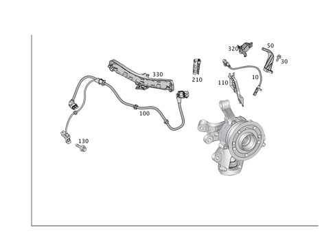 Rear Axle Wiring for 2018 Mercedes-Benz GLS450 #0