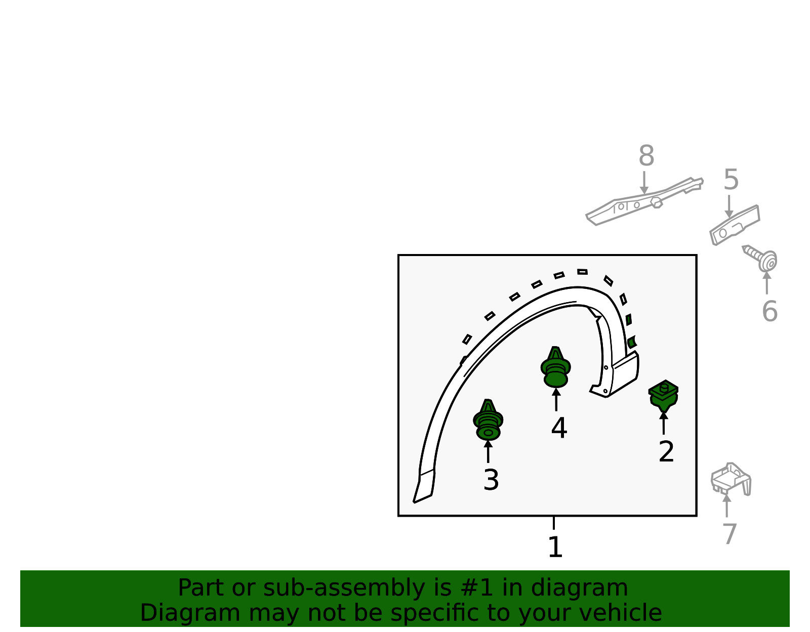2016-2023 Mazda CX-9 Wheel Opening Molding TK48-51-W20D | OEM