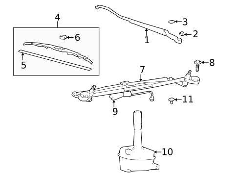 Wiper & Washer Components for 2005 Kia Amanti #0