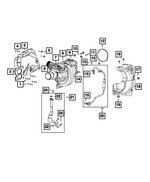 68715028AA - Engine: Turbocharger To Catalytic Converter Gasket for Jeep: Grand Cherokee, Wrangler | Ram: 1500 Image