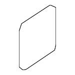 TK4868848A02 - Body: Lower Quarter Trim Rear Cap for Mazda: CX-9 Image