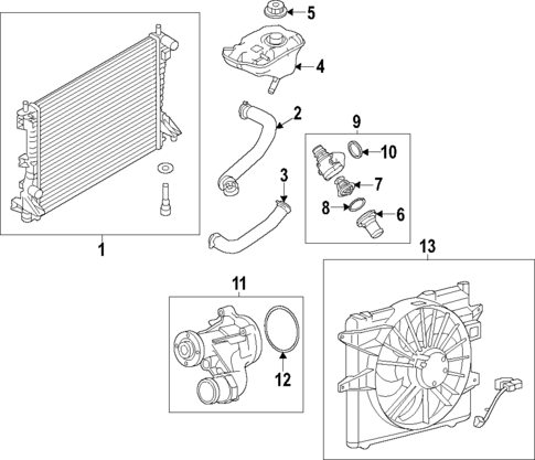 Cooling System for 2014 Ford Mustang #0