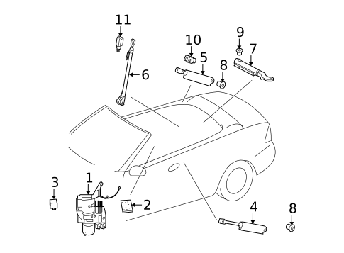 Motor & Components for 2005 Mercedes-Benz CLK 320 #0