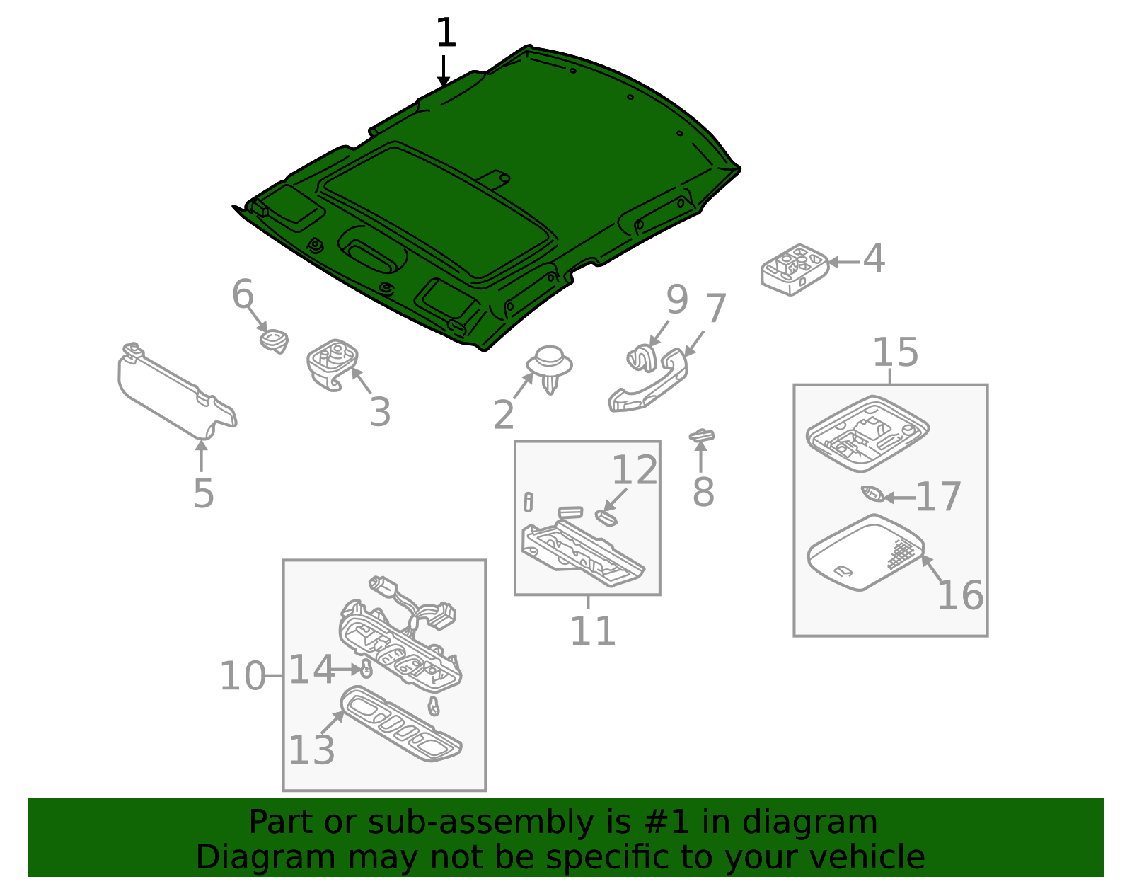 BK7F-68-030B-80 - Headliner | Mazda Parts Factor