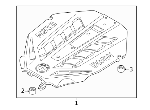 Engine Appearance Cover for 2011 BMW 550i xDrive #0