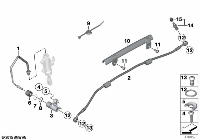 34327671408 - : Brake Pipe for BMW-Motorrad Image