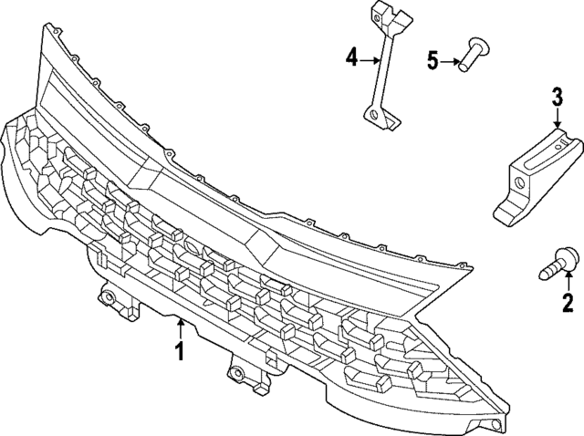 86350P1FA0 - : Grille for Kia Image