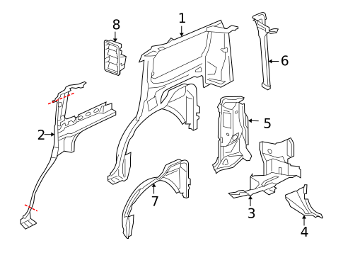 Inner Components for 2007 Land Rover LR3 #1