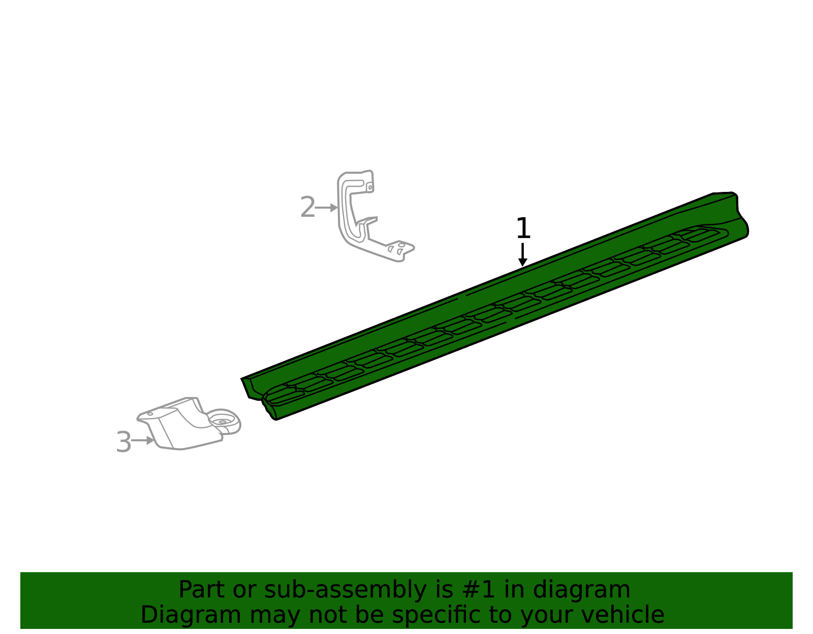 22813698 - Driver Side Running Board 2015-2020 GM | Chevrolet Parts Direct