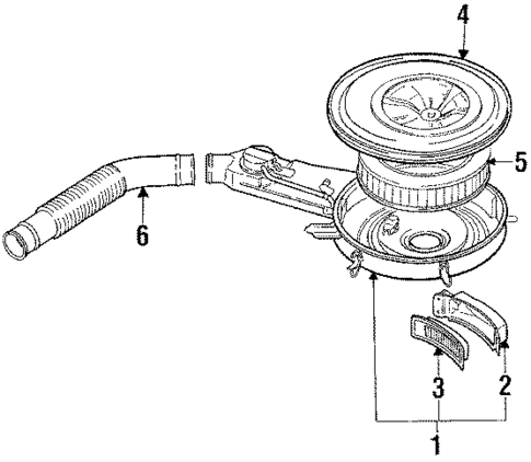 Air Inlet for 1989 Mitsubishi Mighty Max #0