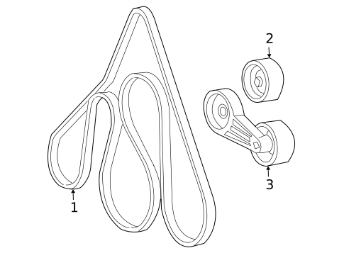 Belts & Pulleys for 2008 Ford F-250 Super Duty #0