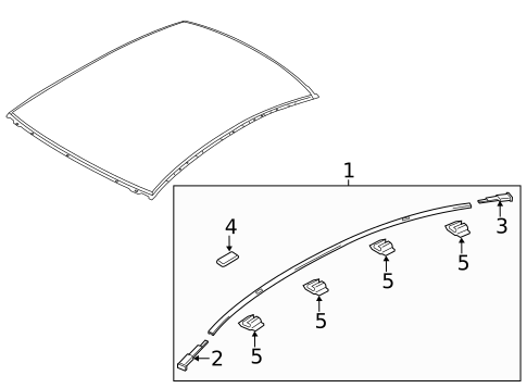 Exterior Trim - Roof for 2020 Mazda 6 #1
