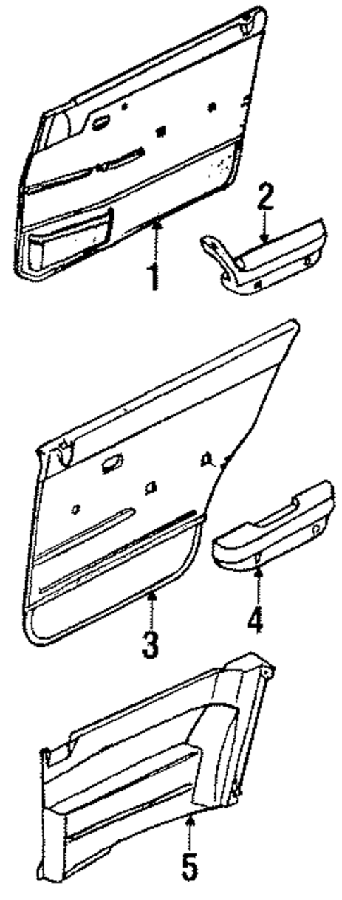 Interior Trim for 1986 Mazda 626 #0