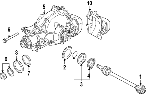 Axle & Differential for 2024 BMW 530i xDrive #0
