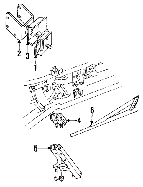 Engine & Trans Mounting for 2000 Dodge Viper #0