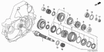23481PX5U41 - Transmission - Manual: GEAR, COUNTERSHAFT FOURTH for Honda Image