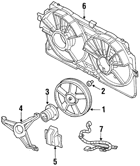 Cooling Fan for 1999 Oldsmobile Intrigue #0