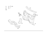 2126201208 - Front-End Assembly, Front Panel: Firewall for Mercedes-Benz Image