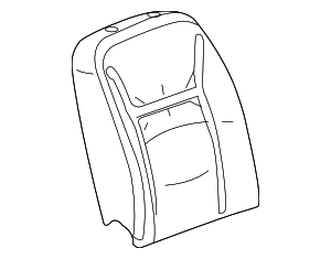 19124552 - : Part# 19124552 Passenger Seat Back Pad for Chevrolet: Impala Limited Image