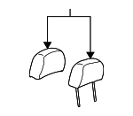 19123955 - Body: Headrest for Chevrolet: Impala Image